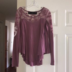 Free people light purple top